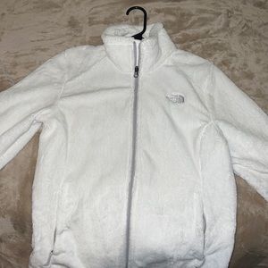 Super Soft White Zip up Northface